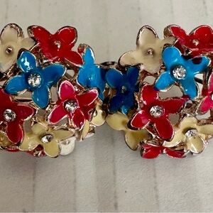 Floral Multicolor Crystal Bracelet